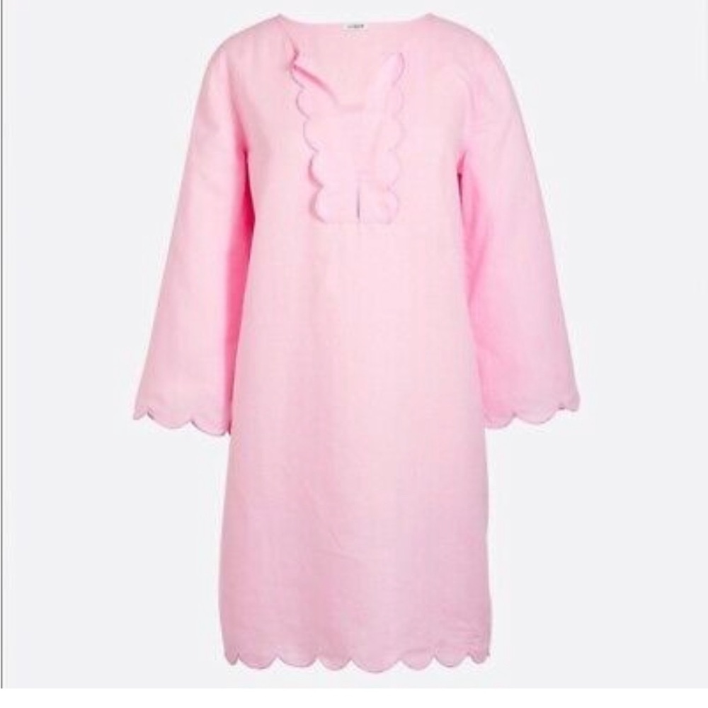 JCrew Scalloped tunic cover-up